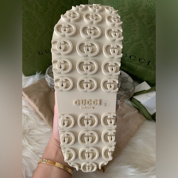 Sold❌🟤BNIB GUCCI Monogram Slides🟤🟤 - Picture 9 of 15